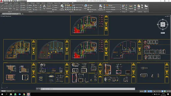 AutoCAD üzerinde uygulama ve imalat çizimleri